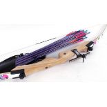 Three piece recurve bow with approx. 30 arrows