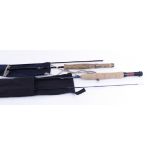 Hardy Graphite deluxe 7½ft two piece trout fly rod #4/5; 8½ft Margaret N. Glasse two piece trout fly