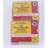 20 x .35 Kynoch Winchester rifle cartridges (FAC required)