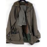 Beaver Derby Tweed shooting jacket, size 48 and matching breeks, size 40
