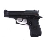 8mm Valtro Model 85 Combat blank firing semi automatic pistol, black chequered grips. This Lot is