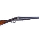 12 bore sidelock ejector assisted opener by Charles Lancaster, 28 ins sleeved barrels, ic & ½, the