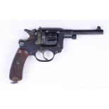 8mm French six shot double action closed frame ''Lebel'' Navy Service revolver, 4½ ins sighted
