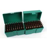100 x 7x57 Mauser 160gr soft point cartridges in RCBS hard plastic ammo boxes (FAC required)