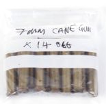 14 x 7mm Cane gun shot cartridges (Section 2 licence required)