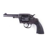 .41 Colt Army Model 1892 6 shot closed frame double action revolver c.1903, 4½ ins steel barrel
