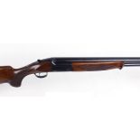 12 bore AYA MD2 over and under, ejector, 28 ins barrels, ½ & ¼, broad file cut ventilated rib,