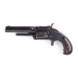 .32 Smith & Wesson Model 1½ 5 shot revolver, 3½ ins blue steel barrel, tip up opening, spur trigger,