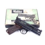 .177 Webley Senior air pistol, in original box with instructions