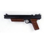 .177 Crosman H9A underlever pump up air pistol, wood grips, no. S03700881