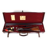 12 bore self opening sidelock ejector by Purdey, the 30 ins Whitworth steel chopper lump barrels