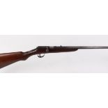 .22 BSA, bolt action, 19½ ins barrel, iron sights, fitted base for peep sight, no.12588 (FAC