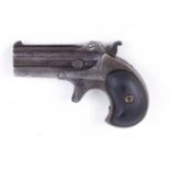 .41 Remington over and under Derringer pistol, 3 ins barrels, top flat stamped Remington Arms Co.