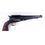 .44 ASM Remington percussion 6 shot black powder revolver, 8 ins octagonal barrel, brass trigger