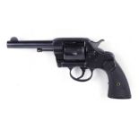 .41 Colt New Army Model 1892 6 shot closed frame double action revolver c.1901, 4½ ins barrel