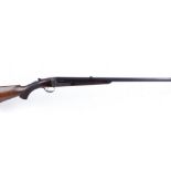 .250 Rook and Rabbit rifle by Raine, 26 ins octagonal barrel, blade and leaf sights, the top flat