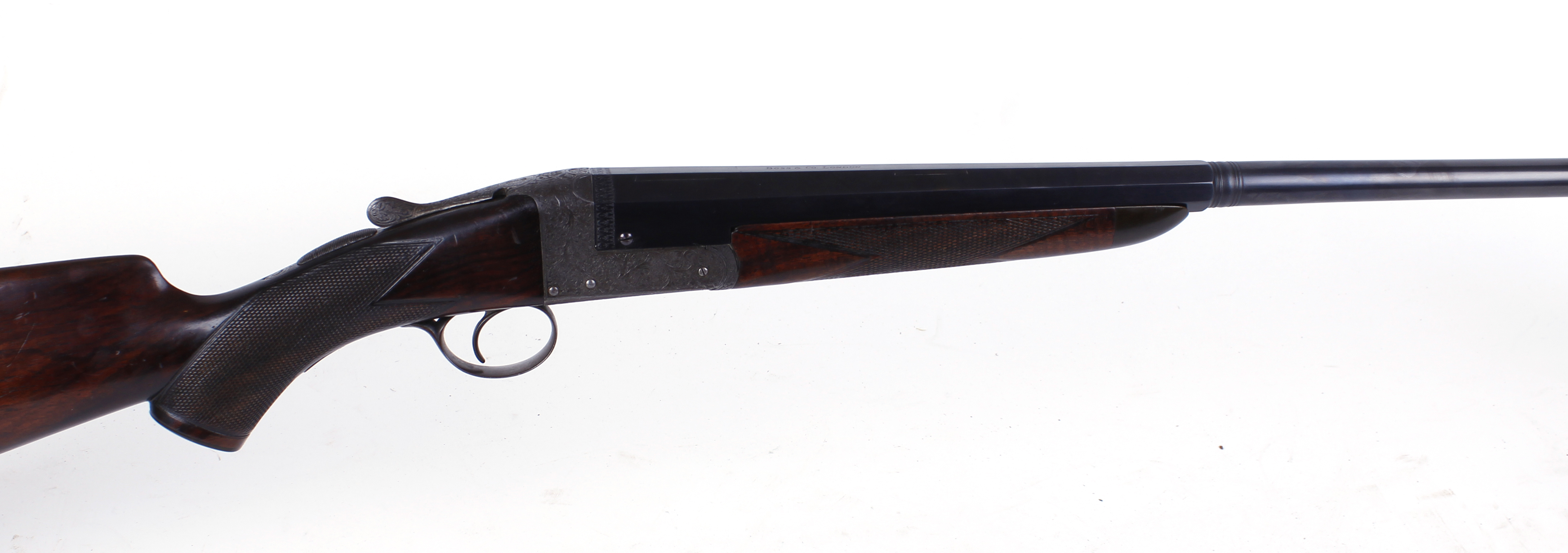 .410 (former rook rifle) single hammerless ejector, 27½ ins part octagonal barrel, 2½ ins chamber,