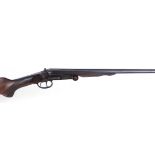 .410 Spanish double semi hammer, 27¼ ins barrels, 76mm chambers, folding side lever action, 15 ins