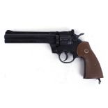 .177 Crosman 357 Co2 revolver air pistol, brown plastic grips, no. 392329035
