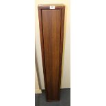 2 gun steel security cabinet with keys, wood effect finish, 50½ ins x 8 ins x 4 ins