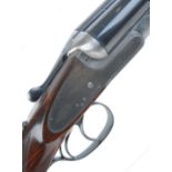 12 bore sidelock ejector by T Bland, 30 ins sleeved barrels inscribed Thomas Bland & Sons, 2 King