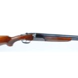 12 bore Fias, over and under, ejector, 28 ins barrels, 3/4 & 1/2, ventilated rib, 70mm chambers,