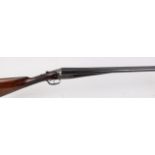 12 bore boxlock non ejector, by McLoughlin & Sons, 28 ins sleeved barrels, ¾ & full, dolls head