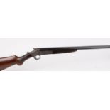 12 bore semi hammer by Joseph Bourne & Son Birmingham, 32 ins barrel, ½ choke, 2¾ ins chamber,