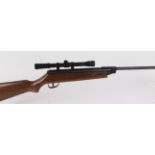 .177 Cometa Model 50 break barrel air rifle, mounted 4 x 20 scope, no. 21C1197806