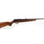 .22 BRNO Model 561, semi automatic, (magazine missing), 22 ins barrel, blade and leaf sights,