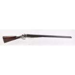 12 bore hammer by Armstrong, 29¾ ins barrels, inscribed Armstrong & Co. Newcastle upon Tyne, ¼ &