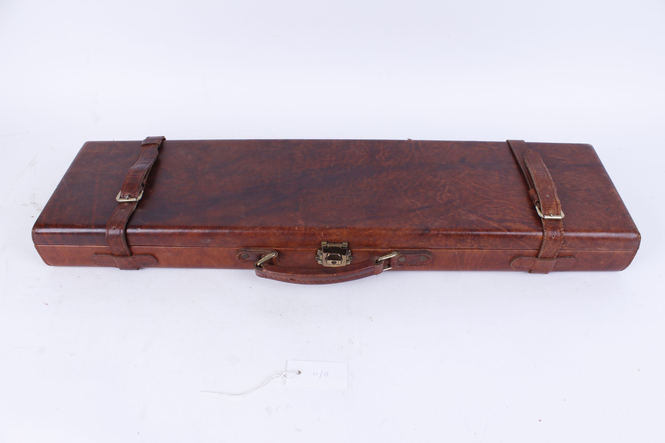 Brown vinyl gun case fitted for 28 ins barrels - Image 2 of 2