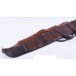 Parker Hale gun slip; leather cartridge belt