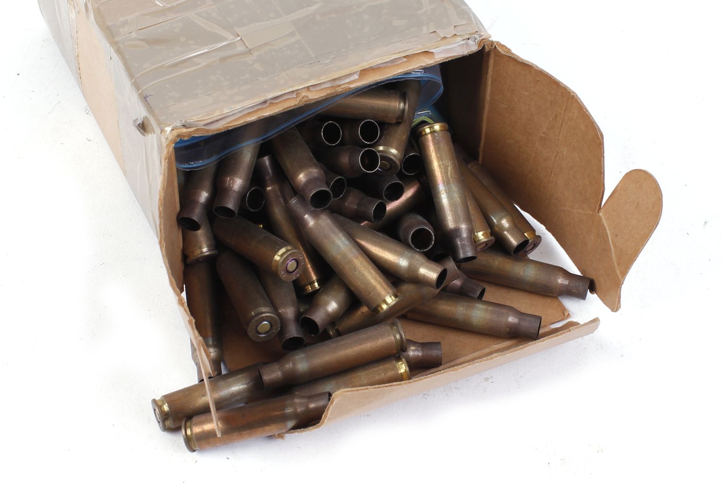 100 x 7.62/.303 primed sized brass cases
