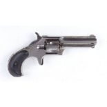 .32 Remington Smoot single action 5 shot closed frame revolver, 2¾ ins octagonal sighted barrel with