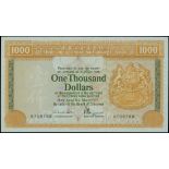 The HongKong and Shanghai Banking Corporation, $1000, 31.3.1977, serial number B708759, (Pick 190a)