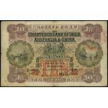 The Chartered Bank of India, Australia and China, $10, 1.5.1924, serial number N/B 500419, (Pick 50