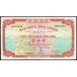 Mercantile Bank Limited, $100, 1.11.1973, serial number A985474, (Pick 244e),