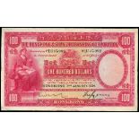 The HongKong and Shanghai Banking Corporation, $100, 2.1.1934, serial number B547992, (Pick 176b),