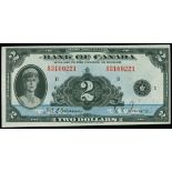 Canada, $2, 1935, serial number A3100221, (Pick 40),