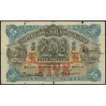 The Chartered Bank of India, Australia and China, $5, 1.5.1924, serial number M/A 617183, (Pick 48)