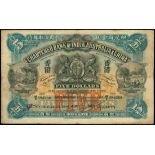 The Chartered Bank of India, Australia and China, $5, 1.9.1923, serial number M/A 584269, (Pick 47)