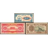 People's Bank of China, 1st series renminbi 1948-49, (Pick800, 843 and 866),