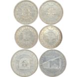 Macau, group of 3 silver coins,