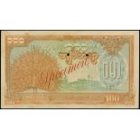 Burma, a specimen for 100 kyats, no date (1944), block serial number [1], (Pick 21s1),