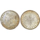 Hong Kong, silver 20 cents, 1873-H,