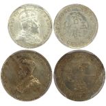 Hong Kong, lot of 2x fractional coins,