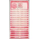 The HongKong and Shanghai Banking Corporation, a group of 15x $100, dates ranging from 1972 to 1983