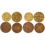 China, Qing Dynasty, group of 4 fractional coins,