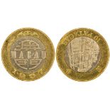 Macau, 10 patacas, 1997, MINT ERROR,